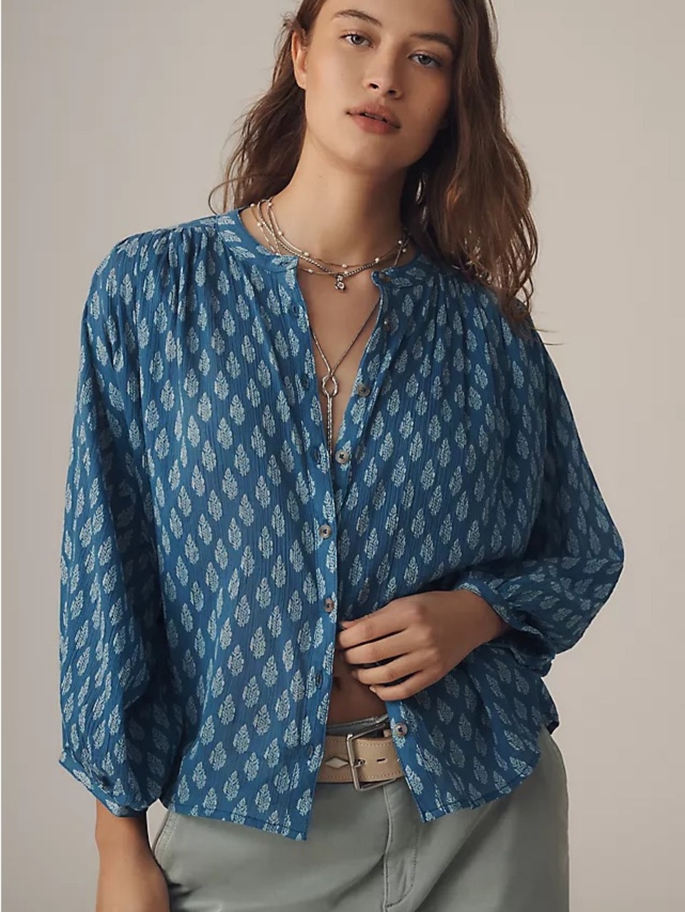 Anthropologie Pilcro Sidney Cotton Blouse